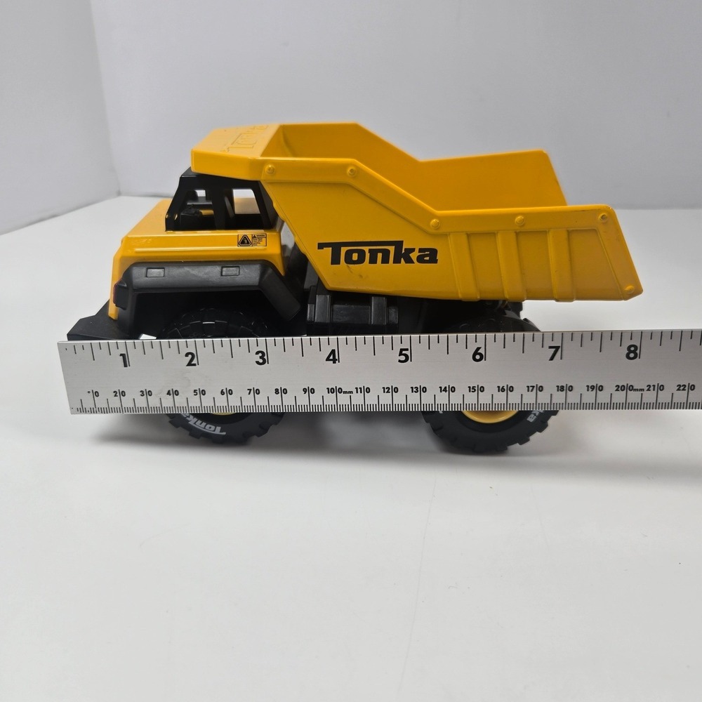 Tonka Steel Metal Dump Truck Small Yellow Classic Construction Toy Vehicle - Picture 10 of 10